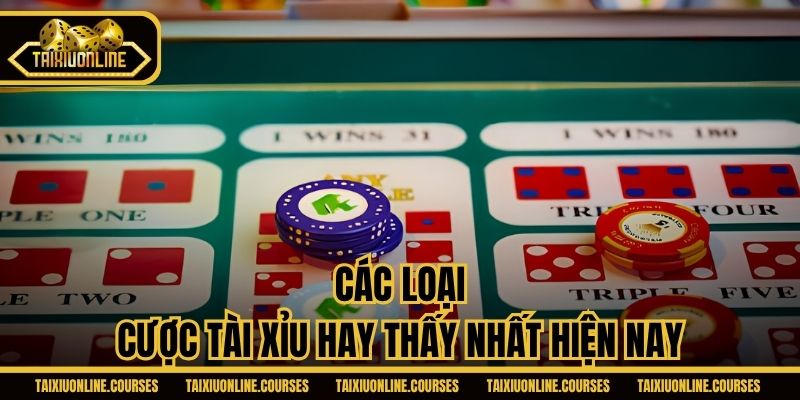 Các loại cược Tài Xỉu hay thấy nhất hiện nay